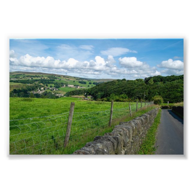 Historic Yorkshire Landscape Photo Print (Front)