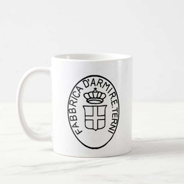Historical antique Italian arsenal Terni logo Coffee Mug (Left)
