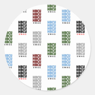 Historical Black College And Universities HBCU Classic Round Sticker