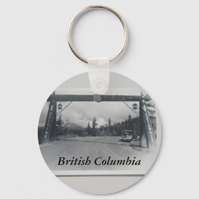 Historical British Columbia keychain (Front)