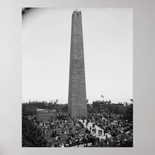 Historical Bunker Hill Monument Photograph Poster