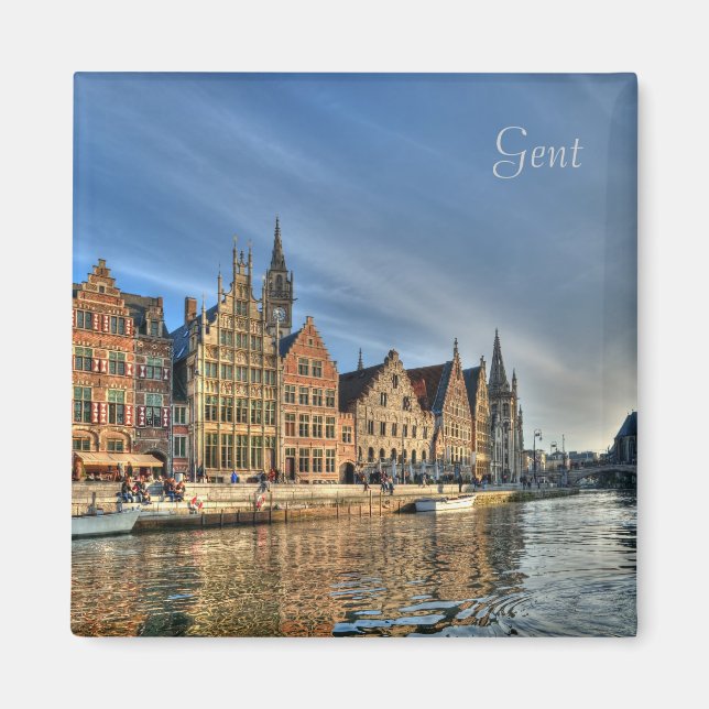 Historical centre of Gent, Belgium Magnet (Front)