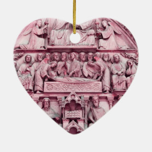 Historical, Christian sculptures Notre Dame Paris Ceramic Tree Decoration