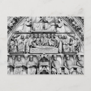 Historical, Christian Sculptures Notre Dame Paris Postcard