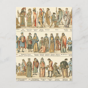 Historical Civil Dress Postcard