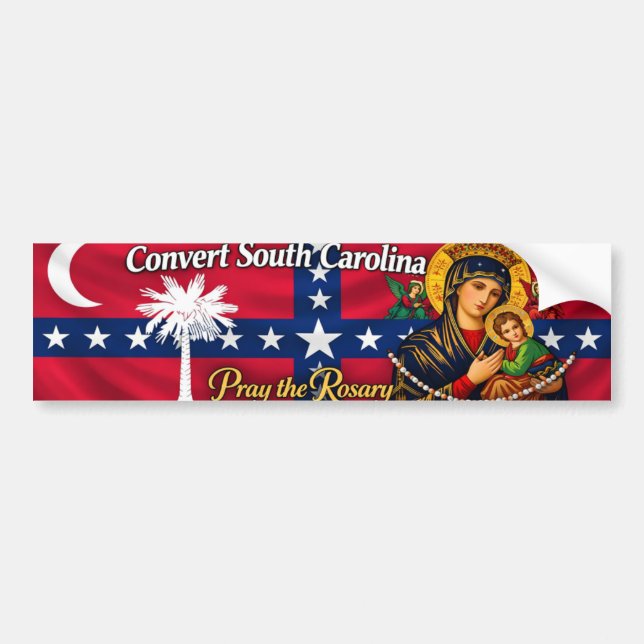 Historical Convert South Carolina Bumper Sticker (Front)