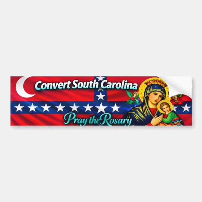 Historical Convert South Carolina Bumper Sticker (Front)