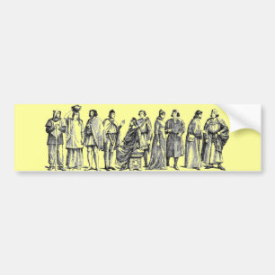 Historical Costumes Bumper Sticker