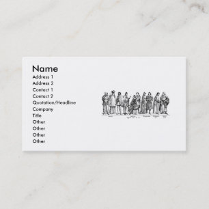 Historical Costumes Business Card