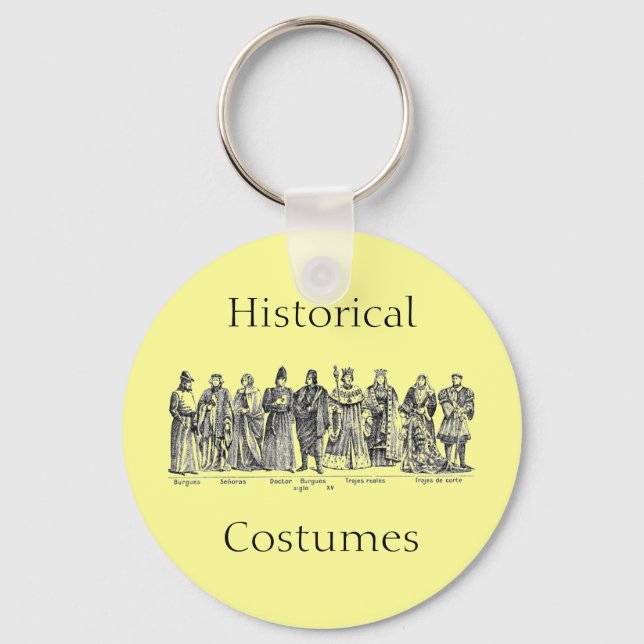 Historical Costumes Key Ring (Front)