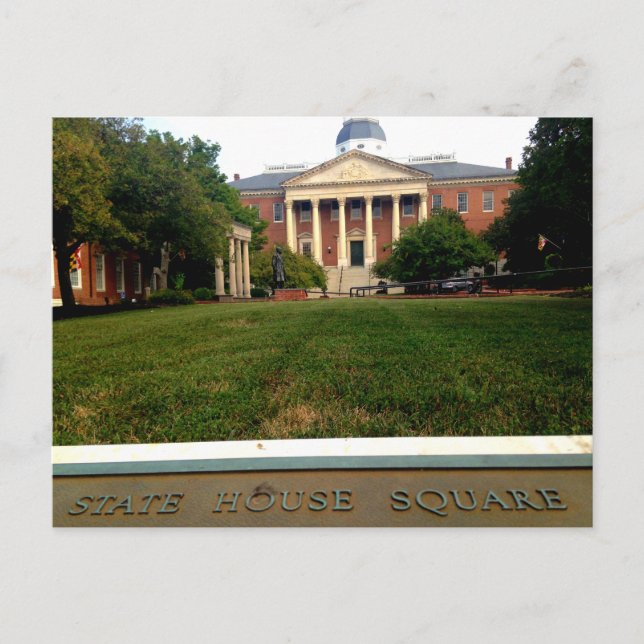 Historical Downtown Annapolis Maryland Postcard (Front)