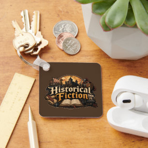 Historical Fiction Lover Key Ring