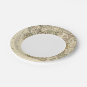 Historical Greece, Paris atlas map Paper Plate