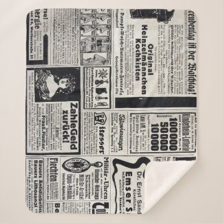 Historical Kiev: 1917 Newspaper Illustration Sherpa Blanket