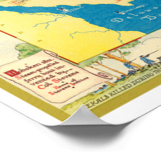 Historical Map of New Jersey Poster