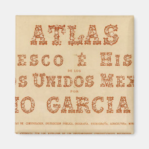 Historical Map Title Page Magnet