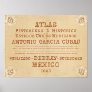 Historical Map Title Page Poster