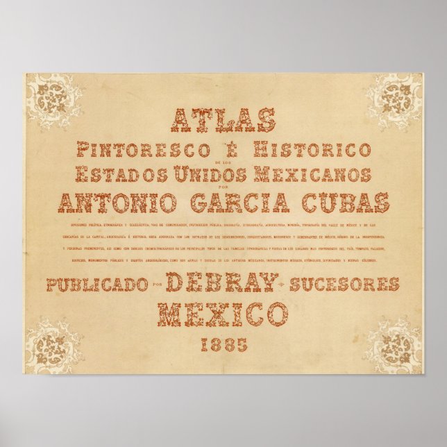 Historical Map Title Page Poster (Front)