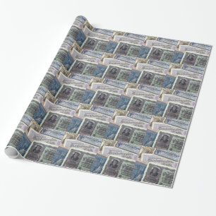 Historical Money Wrapping Paper