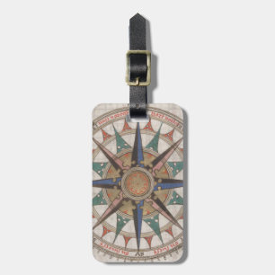 Historical Nautical Compass (1543) Luggage Tag