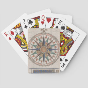 Historical Nautical Compass (1543) Playing Cards