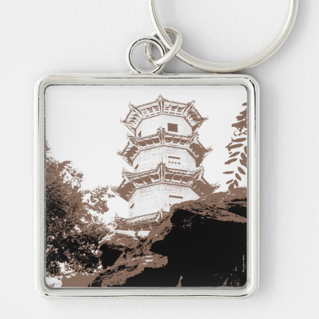 Historical Pagoda Keychain (Front)