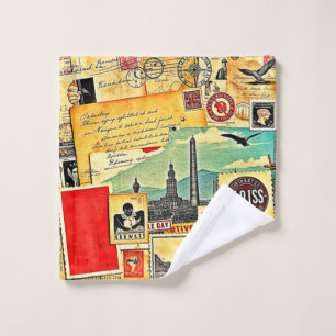 Historical Postal Journey Bath Towel Set