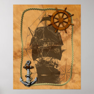 Historical Sailing Ship Poster