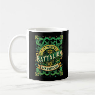 Historical Saint Patricks Battalion Celtic Skull Coffee Mug