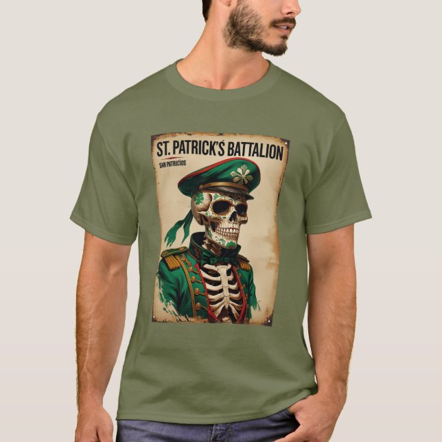 Historical Saint Patricks Battalion Military  T-Shirt (Front)