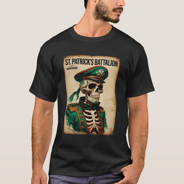 Historical Saint Patricks Battalion San Patricio  T-Shirt (Front)