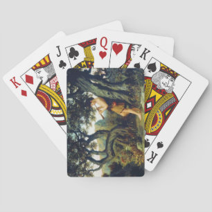 Historical Shepherd Boy Playing the Flute Playing Cards