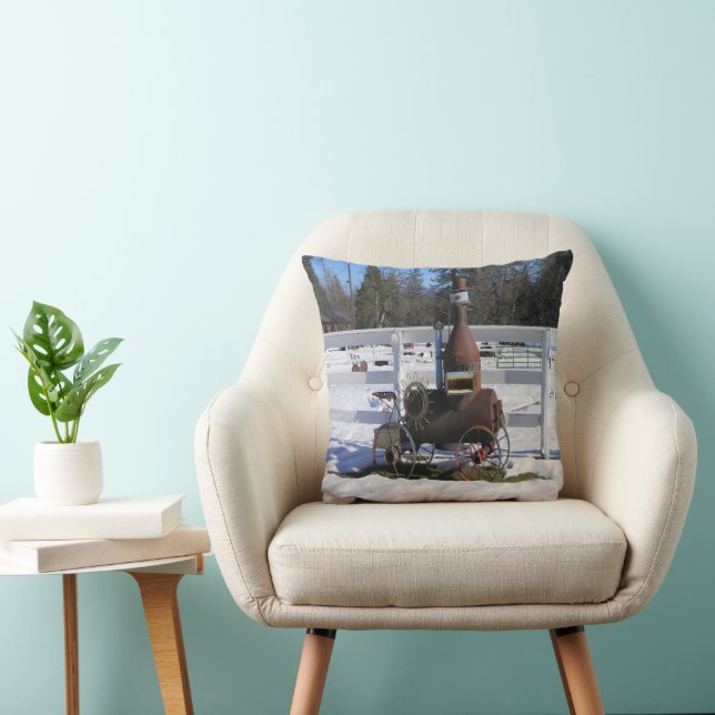 Historical Steam Engine....  Cushion (Chair)