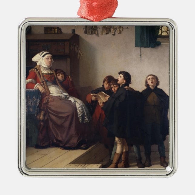 Historical theme, 1872 metal tree decoration (Front)