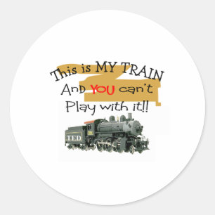 Historical Train Gifts--Hilarious sayings Classic Round Sticker