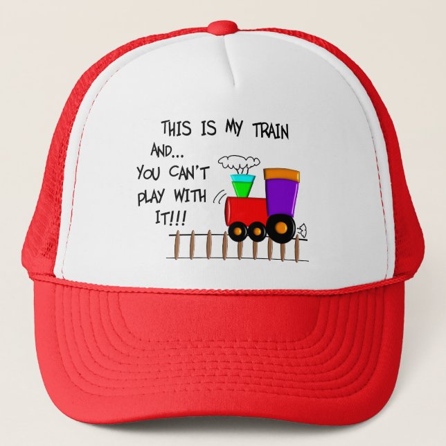 Historical Train Gifts--Hilarious sayings Trucker Hat (Front)