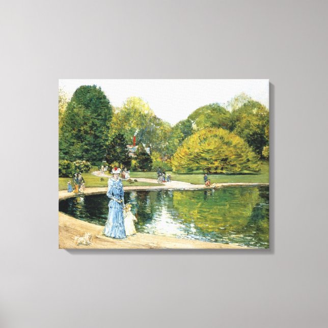 Historical View of Central Park (New York) Canvas Print (Front)