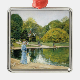 Historical View of Central Park (New York) Metal Tree Decoration