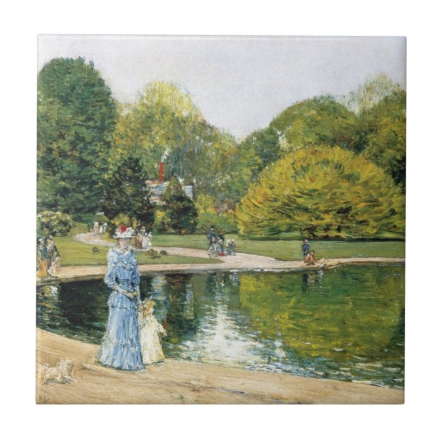 Historical View of Central Park (New York) Tile (Front)