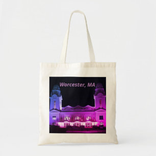 Historical Worcester, Massachusetts Train Station Tote Bag