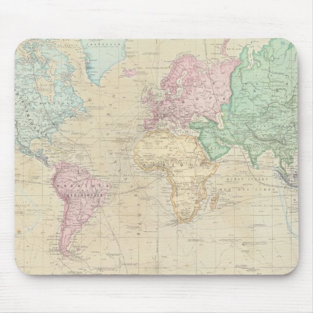 Historical World Map 2 Mouse Mat (Front)