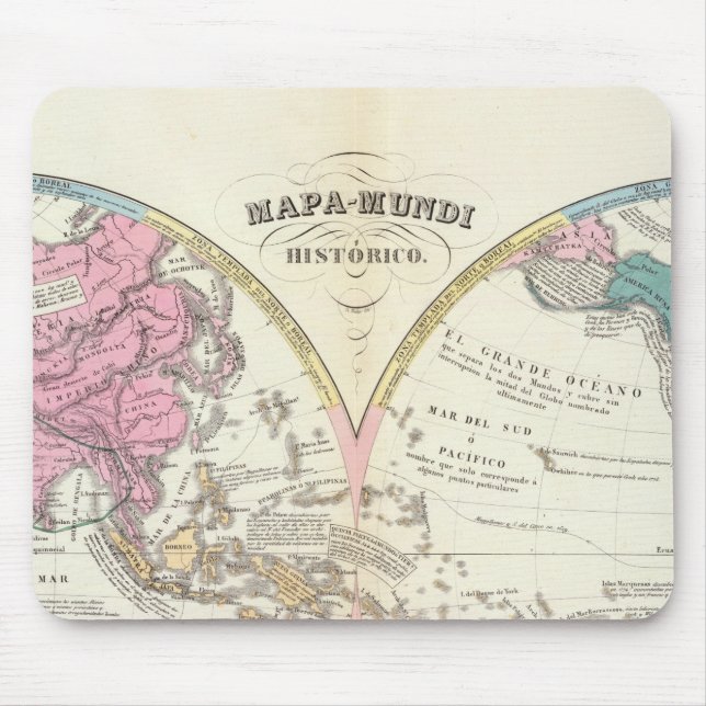 Historical World Map 3 Mouse Mat (Front)