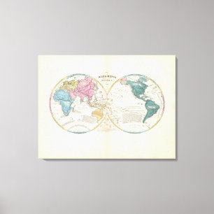 Historical World Map Canvas Print