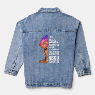 Historically Black College University Student Hbcu Denim Jacket