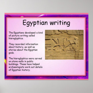 History, Ancient Egypt, Egyptian writing Poster