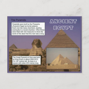 History, Ancient Egypt, Pyramids Postcard