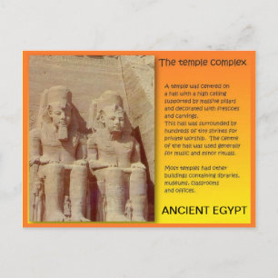 History, Ancient Egypt, Temple Buildings Postcard