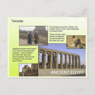 History, Ancient Egypt, Temples Postcard