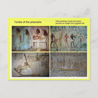 History, Ancient Egypt, Tombs of the Pharoahs Postcard