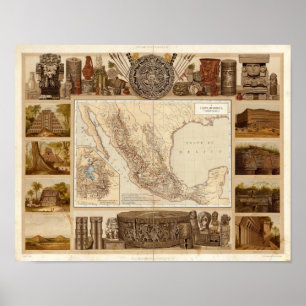 History and Architecture of Mexico Poster